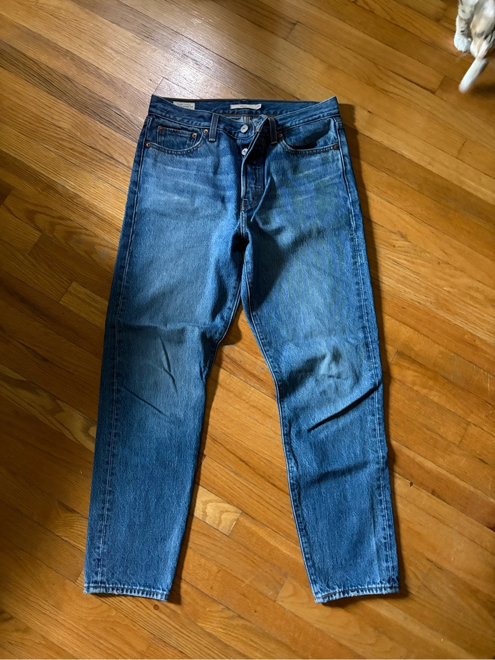 Levi's Men’s Slim Straight Jeans - Medium Blue Denim